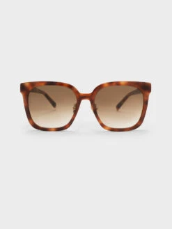 Open Wire Square Acetate Sunglasses