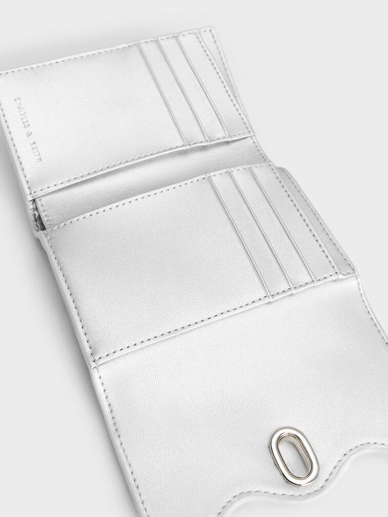 Freja Wavy Metallic Quilted Wallet 6 Freja Wavy Metallic Quilted Wallet - Image 6