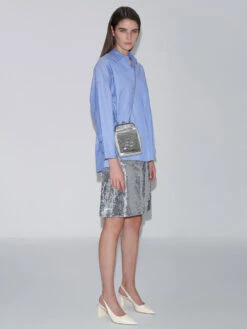 Disc-Embellished Chain Handle Pouch -Charles & Keith 2022 L7 CK6 30701271 07 4