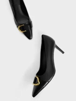 Gabine Leather Pumps 13 Gabine Leather Pumps -Charles & Keith 2022 L7 SL1 61900002 01 8