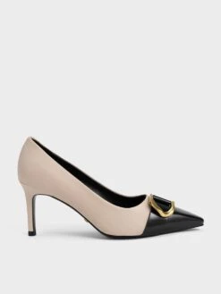 Gabine Leather Toe-Cap Pumps