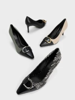 Gabine Leather Toe-Cap Pumps -Charles & Keith 2022 L7 SL1 61900002 05 7