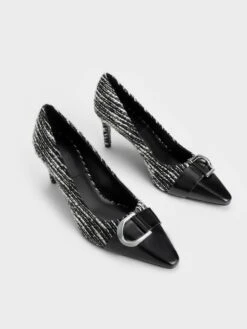 Gabine Tweed Toe-Cap Pumps -Charles & Keith 2022 L7 SL1 61900002 24 3