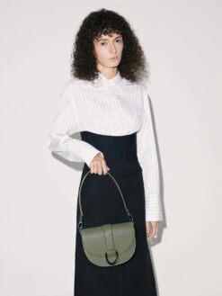 Gabine Leather Saddle Bag -Charles & Keith 2022 L7 SL2 80781957 B4 6