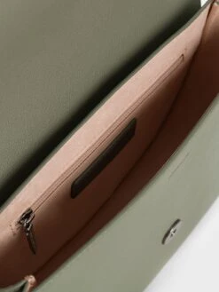 Gabine Leather Saddle Bag -Charles & Keith 2022 L7 SL2 80781957 B4 8