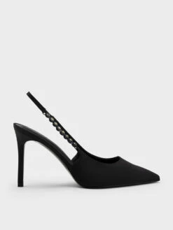 Gem-Strap Slingback Pumps