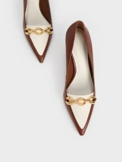 Avani Chunky Chain Stilleto Heel Pumps 9 Avani Chunky Chain Stilleto Heel Pumps -Charles & Keith 2023 L2 CK1 60361449 51 8