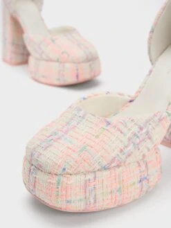 Sinead Tweed Buckled D'Orsay Platform Pumps -Charles & Keith 2023 L2 CK1 60361454 24 7