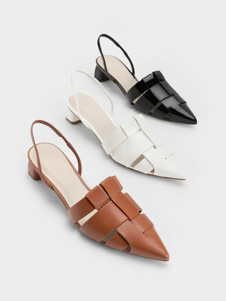 Interwoven Slingback Pumps 4 Interwoven Slingback Pumps - Image 4