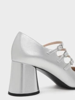 Claudie Metallic Buckled Mary Janes 8 Claudie Metallic Buckled Mary Janes -Charles & Keith 2023 L2 CK1 61720136 07 7