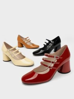 Claudie Patent Buckled Mary Janes 10 Claudie Patent Buckled Mary Janes -Charles & Keith 2023 L2 CK1 61720136 08 7