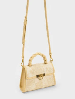 Floral Illustrated Trapeze Bag -Charles & Keith 2023 L2 CK2 50271106 05 3