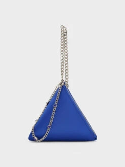 Hera Satin Pyramid Clutch