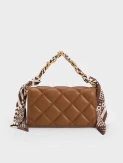 Alcott Scarf Handle Quilted Clutch