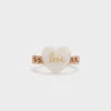 "Love" Heart Braided Ring