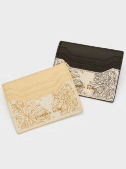 Floral Illustrated Canvas Card Holder -Charles & Keith 2023 L2 CK6 50681073 H9 7