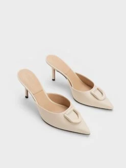 Gabine Leather Mules 8 Gabine Leather Mules -Charles & Keith 2023 L2 SL1 61900006 41 3