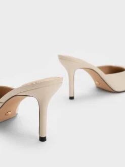 Gabine Leather Mules 9 Gabine Leather Mules -Charles & Keith 2023 L2 SL1 61900006 41 5