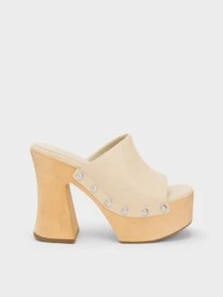 Tabitha Leather Platform Clogs