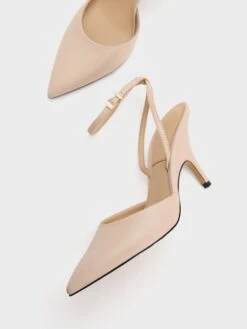 Leather Ankle Strap Pumps 13 Leather Ankle Strap Pumps -Charles & Keith 2023 L2 SL1 61900010 35 8