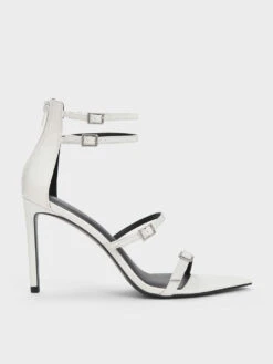 Patent Strappy Heeled Sandals