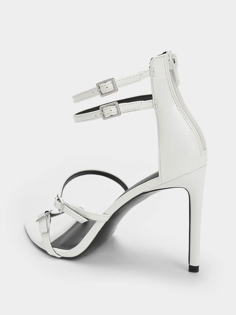 Patent Strappy Heeled Sandals 5 Patent Strappy Heeled Sandals - Image 5