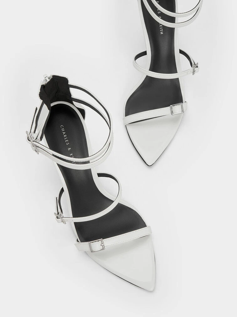 Patent Strappy Heeled Sandals 7 Patent Strappy Heeled Sandals - Image 7