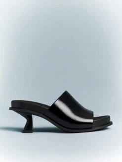 Clio Slant Heel Mules