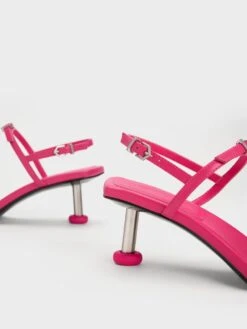 Sculptural Heel Buckled Sandals -Charles & Keith 2023 L3 CK1 60580269 30 5