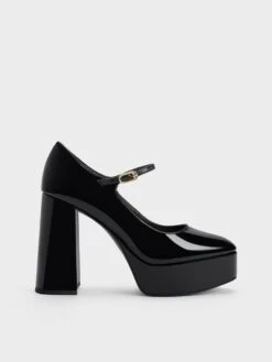 Jemma Patent Platform Mary Jane Pumps