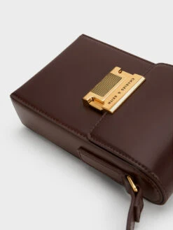 Freida Metallic Accent Elongated Pouch -Charles & Keith 2023 L3 CK2 20271140 29 7