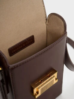 Freida Metallic Accent Elongated Pouch -Charles & Keith 2023 L3 CK2 20271140 29 8