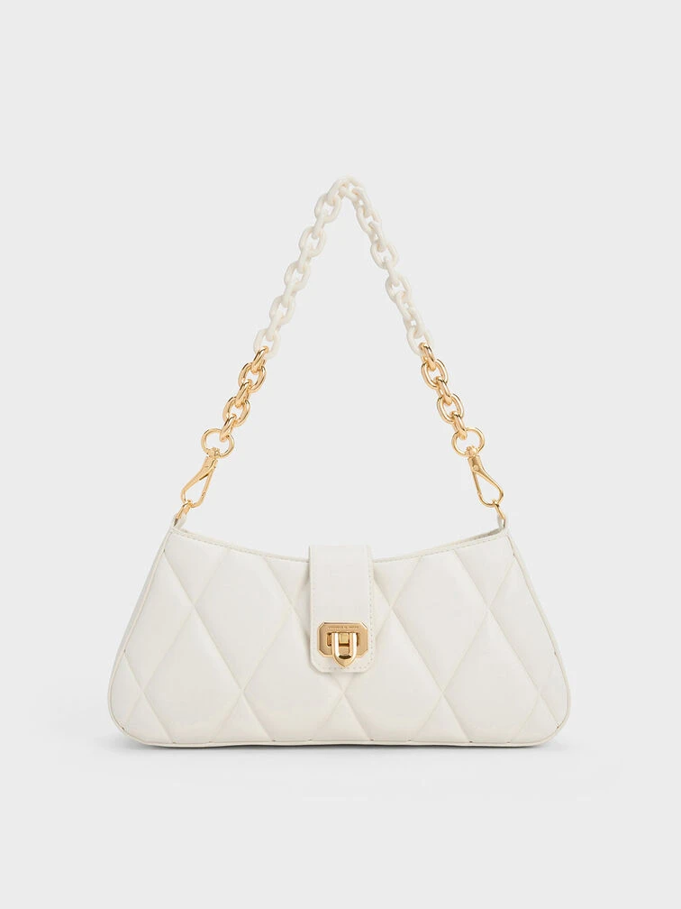 Arwen Quilted Chunky Chain Bag 1 Arwen Quilted Chunky Chain Bag