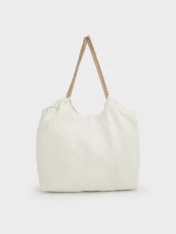 Braided Handle Tote Bag