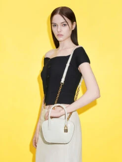 Suki Padlock Tote Bag -Charles & Keith 2023 L3 CK2 30271146 03 4