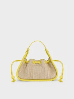 Ashby Raffia Curved Handle Bag