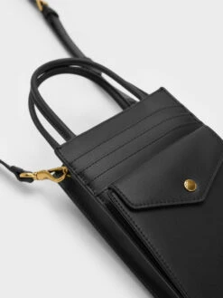 Este Belted Quilted Phone Pouch 12 Este Belted Quilted Phone Pouch -Charles & Keith 2023 L3 CK6 70701213 1 01 7