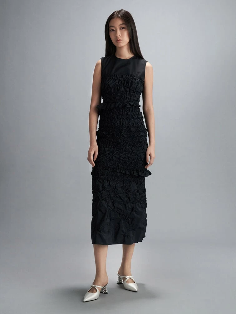 Jacinda Beaded Heel Bow Mules 2 Jacinda Beaded Heel Bow Mules - Image 2