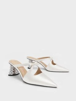 Jacinda Beaded Heel Bow Mules 9 Jacinda Beaded Heel Bow Mules -Charles & Keith 2023 L3 SL1 60280430 1 03 3