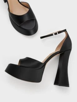 Michelle Recycled Polyester Platform Sandals 9 Michelle Recycled Polyester Platform Sandals -Charles & Keith 2023 L3 SL1 60280434 1 01 8