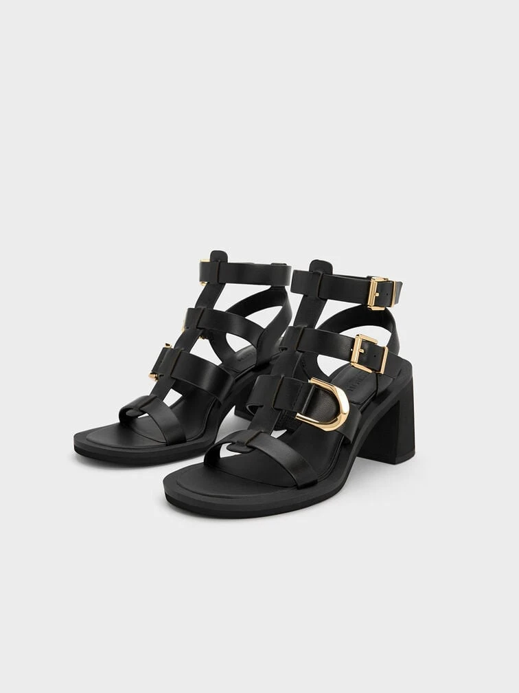 Gabine Leather Gladiator Sandals 3 Gabine Leather Gladiator Sandals - Image 3