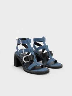 Gabine Denim Gladiator Sandals -Charles & Keith 2023 L3 SL1 61870006 06 3