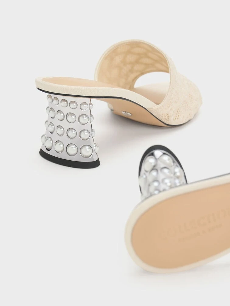 Beaded Heel Crochet Mules 5 Beaded Heel Crochet Mules - Image 5