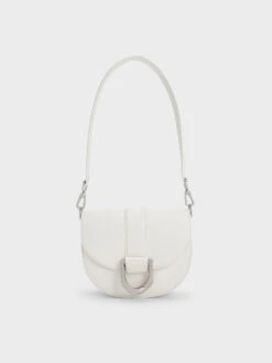 Mini Gabine Leather Saddle Bag