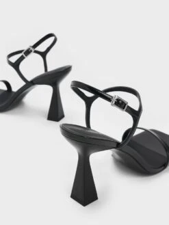Square Toe Trapeze Heel Sandals -Charles & Keith 2023 L6 CK1 60051009 J6 5