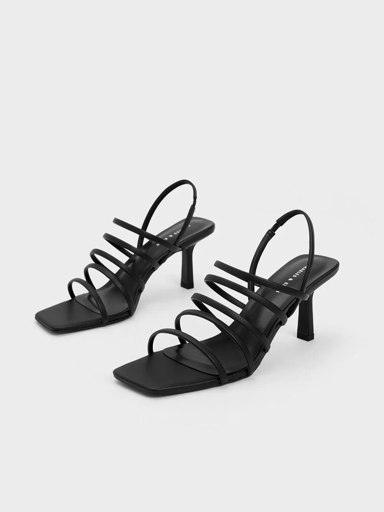 Strappy Blade Heel Sandals 3 Strappy Blade Heel Sandals - Image 3