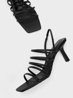 Strappy Blade Heel Sandals 13 Strappy Blade Heel Sandals -Charles & Keith 2023 L6 CK1 60051010 01 8