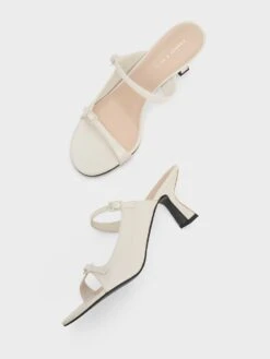 Double Strap Heeled Mules -Charles & Keith 2023 L6 CK1 60190323 03 8