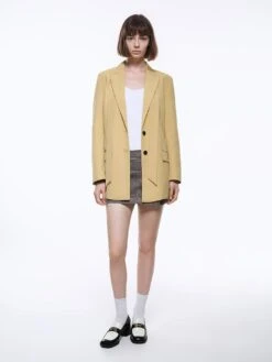 Two-Tone Metallic Accent Block Heel Loafer Pumps -Charles & Keith 2023 L6 CK1 60280401 24 4