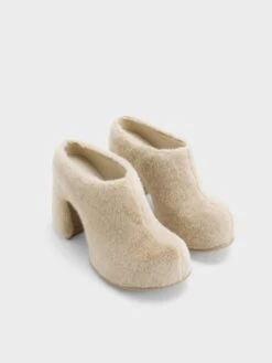 Pixie Furry Platform Mules -Charles & Keith 2023 L6 CK1 60280412 05 3